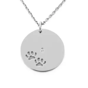 MORI golden pendant with dog traces