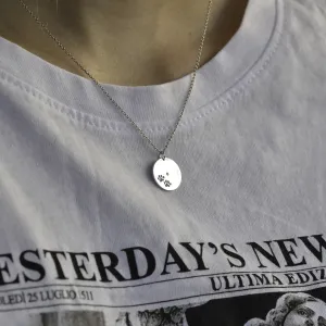 MORI golden pendant with dog traces