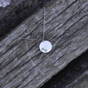 MORI golden pendant with dog traces