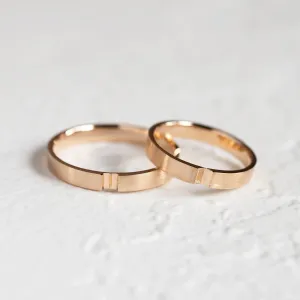 White gold wedding rings with a secret heart ADELIA  Thumbnail