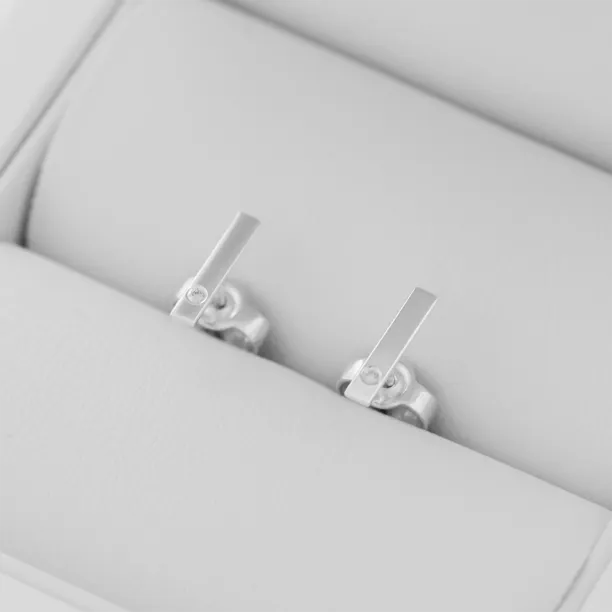Minimalist gold diamond earrings DINA Image