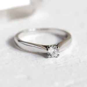 Zásnubní zlatý prsten s diamantem 0.25ct  LOVIN Thumbnail