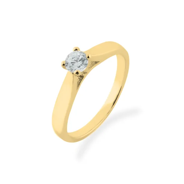 Zásnubní zlatý prsten s diamantem 0.25ct  LOVIN Image