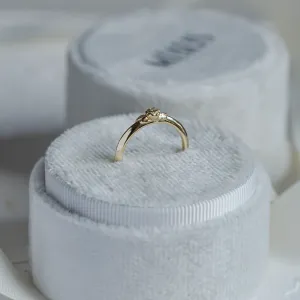 ROSNI gold diamond engagement ring Thumbnail