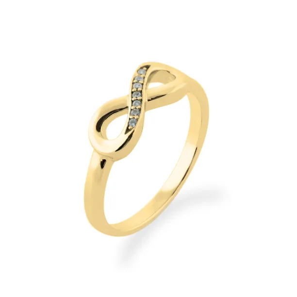 SALVIN infinity gold diamond ring Image