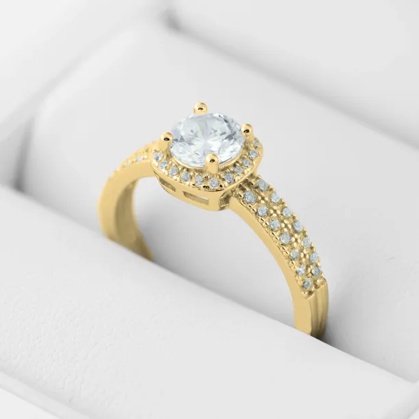 Gold diamond engagement ring KATI Image