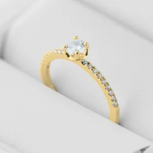 Minimalistický zásnubní prsten s diamanty 0.38ct KATVI Thumbnail