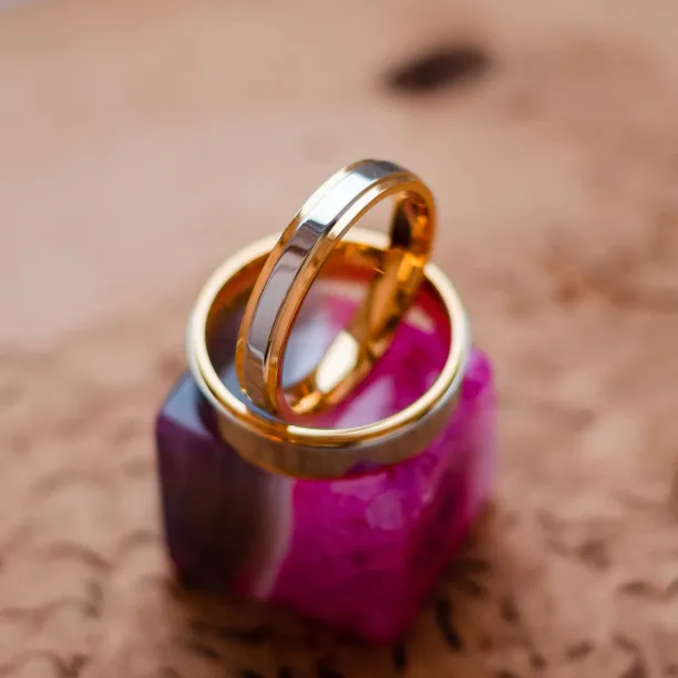 Combination gold wedding rings TASE Image
