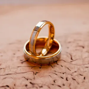 Combination gold wedding rings TASE Thumbnail