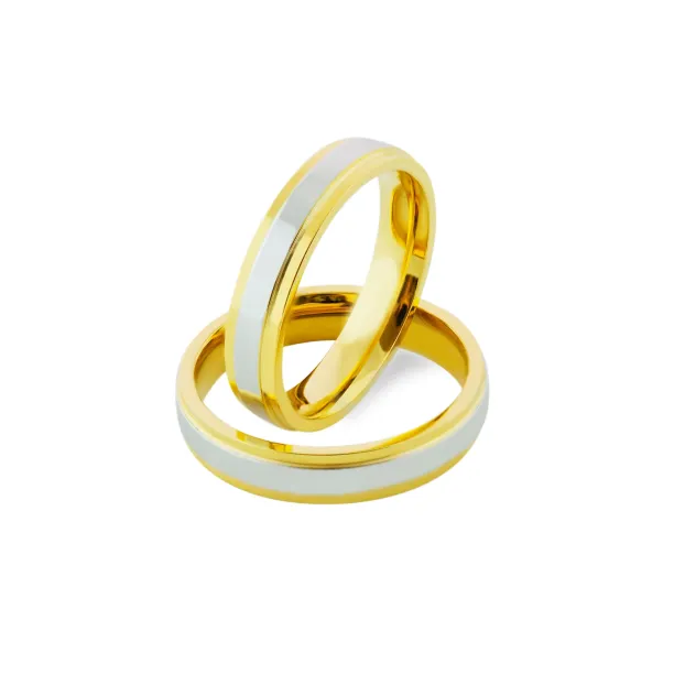 Combination gold wedding rings TASE Image