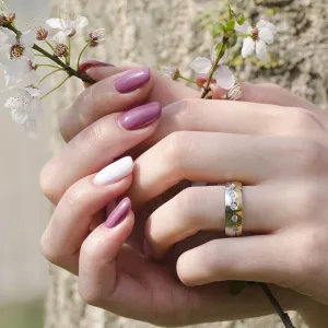 AFYLA combination gold diamond wedding rings Thumbnail