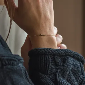 KALIN name gold diamond bracelet Thumbnail