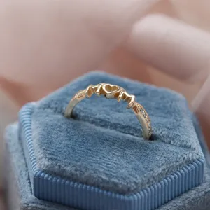 Zlatý prsten s diamanty HAVME pro nastávající maminky Thumbnail