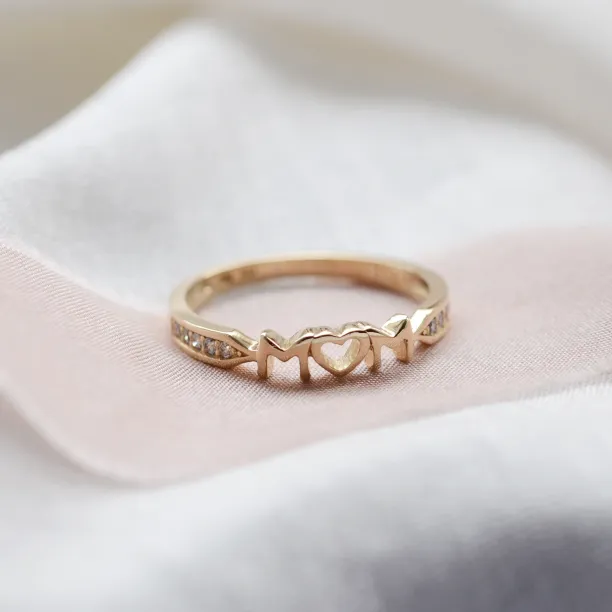 Zlatý prsten s diamanty HAVME pro nastávající maminky Image