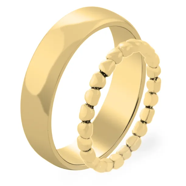 RINDAL heart shape gold wedding ring Image