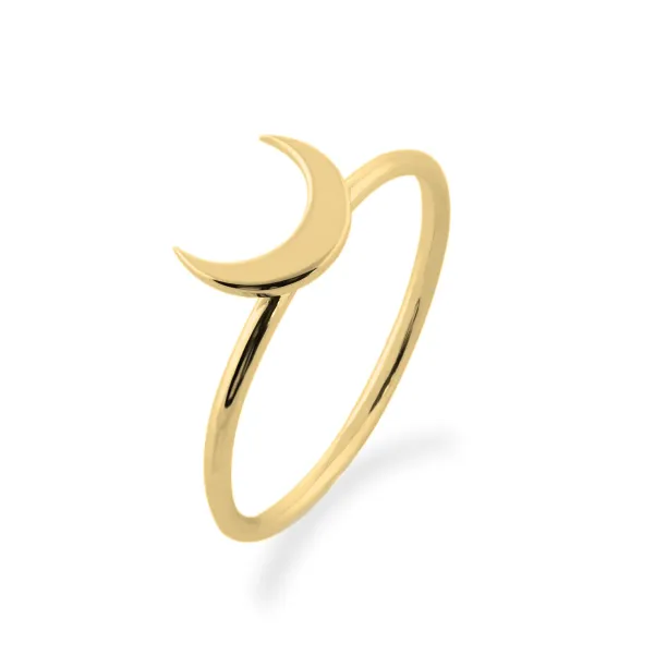 MISE crescent shape gold ring  Image