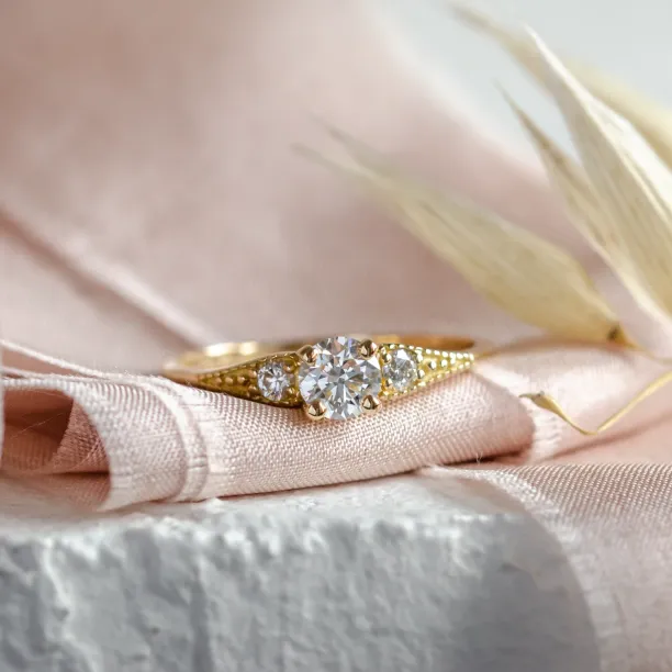 ORSET gold diamond engagement ring Image
