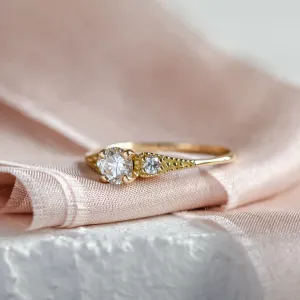 ORSET gold diamond engagement ring Thumbnail