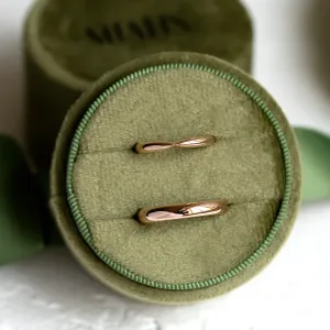 Gold wedding rings with bow tie shape LALI Thumbnail