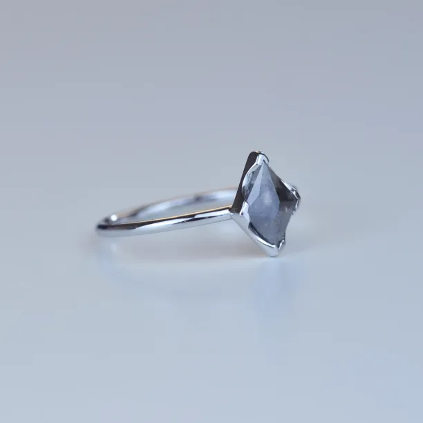 Gold diamond ring in an authentic cut ERICA Image