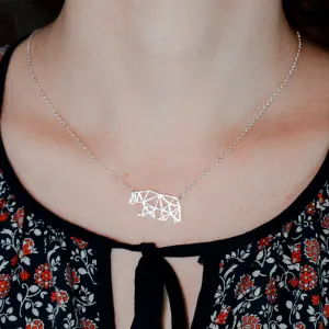 Sterling silver necklace with polar bear BALLE Thumbnail