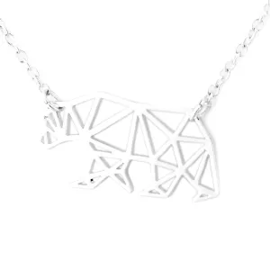 Sterling silver necklace with polar bear BALLE Thumbnail