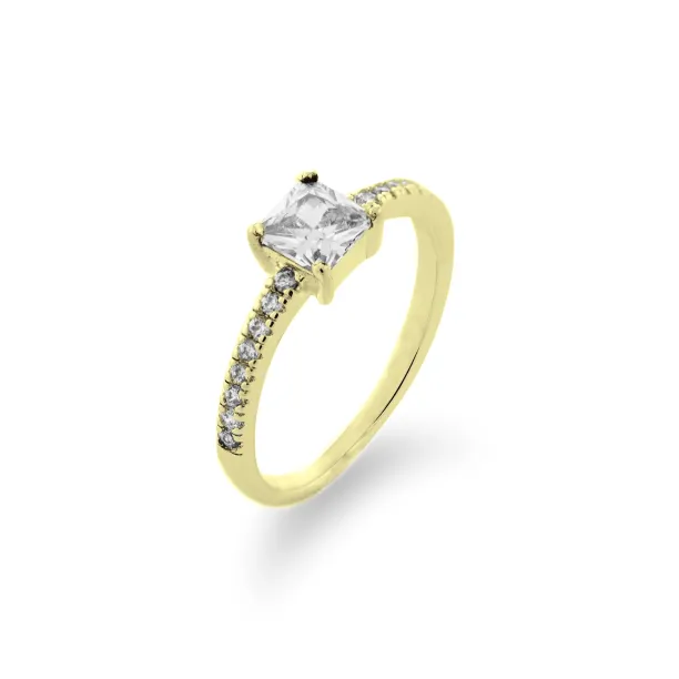 Zásnubní zlatý prsten s diamanty 0.6ct VIBKE Image