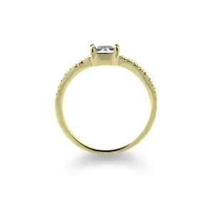 Zásnubní zlatý prsten s diamanty 0.6ct VIBKE Thumbnail