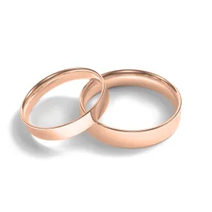 Flat wedding rings made of yellow gold JERSEY Thumbnail