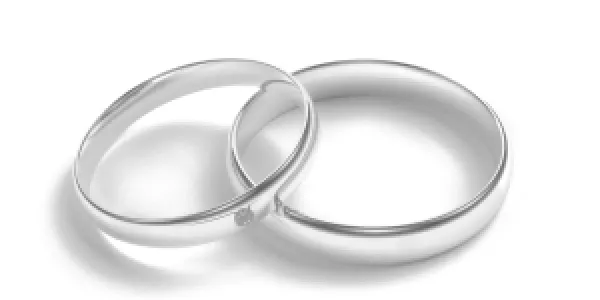 D-SHAPE yellow gold wedding rings with diamond NEVADA Thumbnail