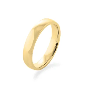 D-SHAPE yellow gold wedding rings with diamond NEVADA Thumbnail