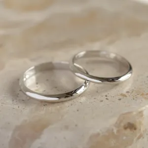 D-SHAPE wedding white gold rings GEORGIE Thumbnail