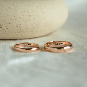 Snubní prsteny  z červeného zlata D-SHAPE ALASKA Thumbnail
