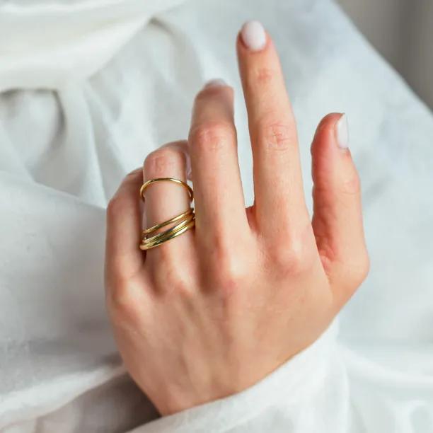 Wedding gold rings LOBE Image