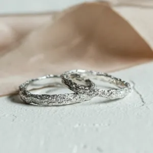 Minimalist wedding rings FLATEN