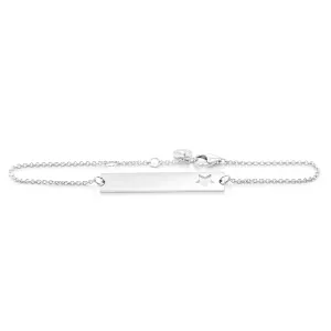 Silver bar bracelet with custom engraving REMA Thumbnail