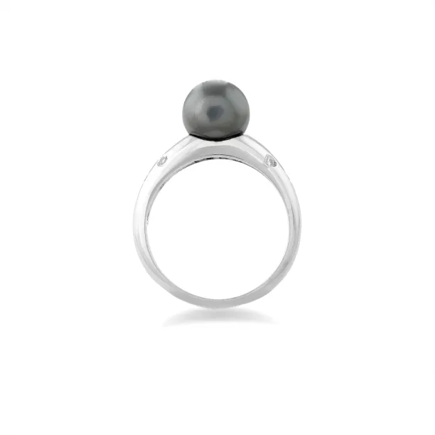 Prsten s hematitem a diamanty DOGA Image