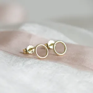Zlaté minimalistické náušnice karma USKE Thumbnail