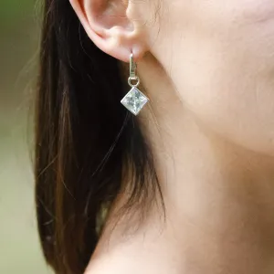 Silver earrings with princess zirkons TUSSE Thumbnail