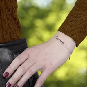 Originílní stříbrný náramek s nápisem Hamna Thumbnail
