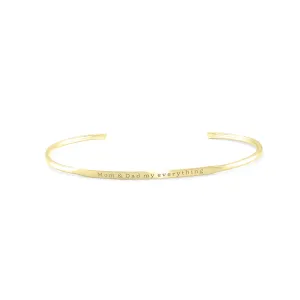 Solid golden bracelet with an accurate GRINDA engraving Thumbnail