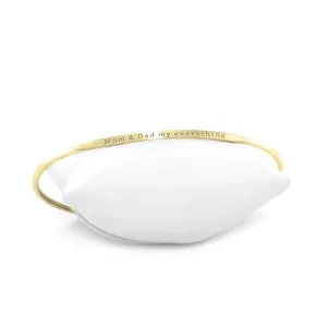 Solid golden bracelet with an accurate GRINDA engraving Thumbnail