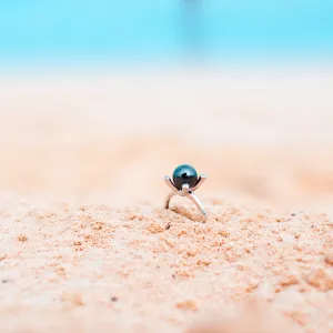 Ring with hematite and diamonds BURAS Thumbnail