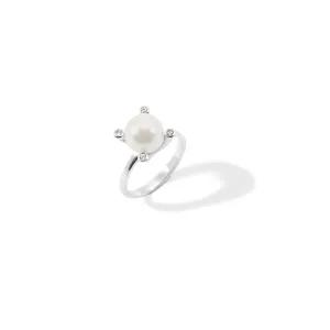 Pearl ring with diamonds ASTA Thumbnail