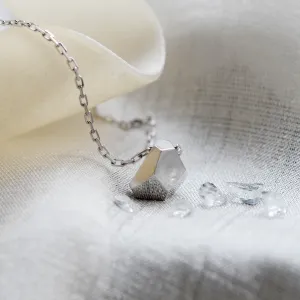 Minimalist sterling silver necklace RISO Thumbnail