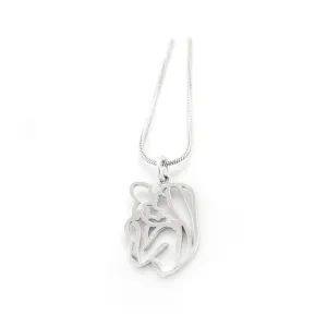 Unique sterling silver pendant Mother and child MOMMY Thumbnail
