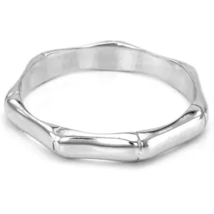 Minimalist sterling silver ring with unique design KVAL Thumbnail