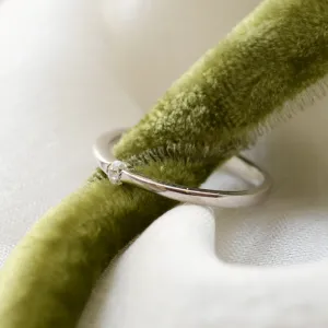 Minimalist gold engagement ring HAMEN Thumbnail