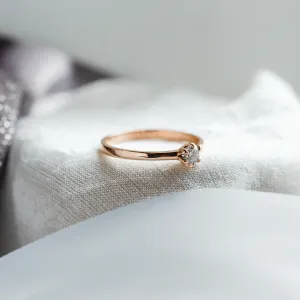Zásnubní prsten z bílého zlata s diamantem 0.16ct FISKA Thumbnail