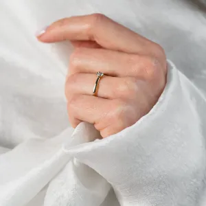 Zásnubní prsten z bílého zlata s diamantem 0.16ct FISKA Thumbnail